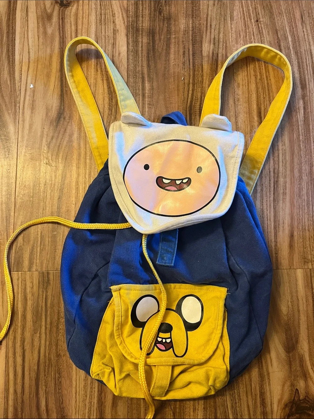 Cartoon Network Blue and Yellow Kids Character Backpack